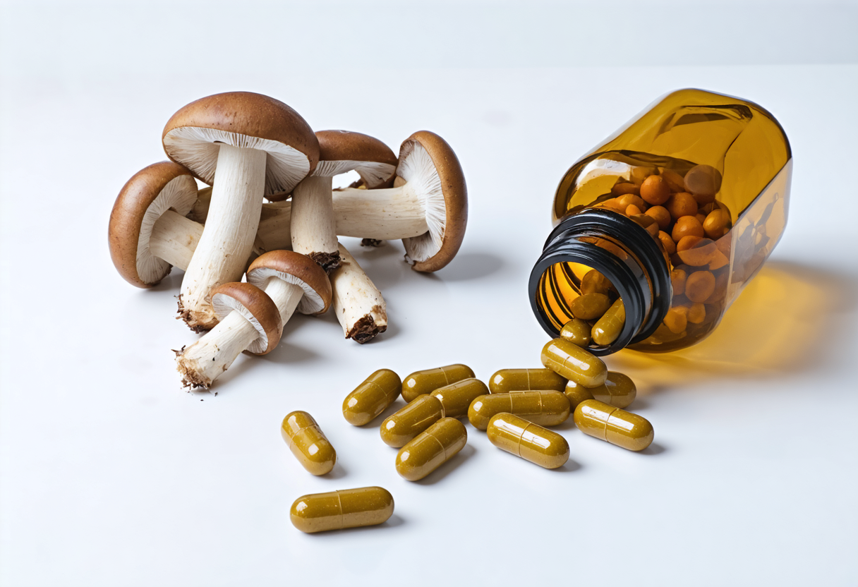 Ergothioneine supplement with mushrooms