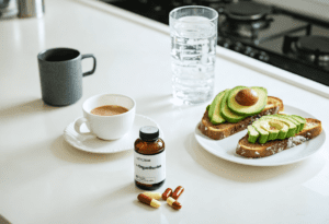 Morning routine with L-ergothioneine supplements