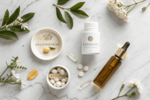 Ergothioneine exosomes ectoine skincare