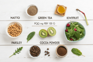 PQQ content food chart